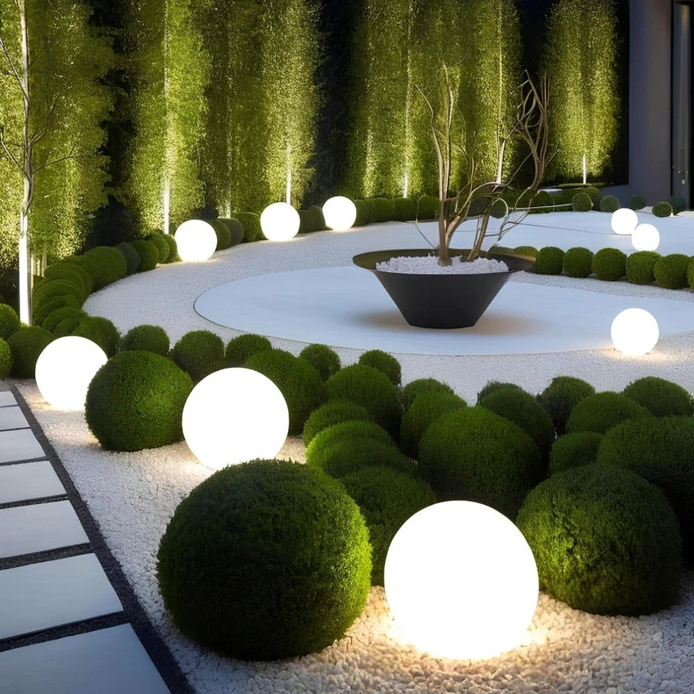 Moon Color-Changing Spherical Outdoor Garden Light