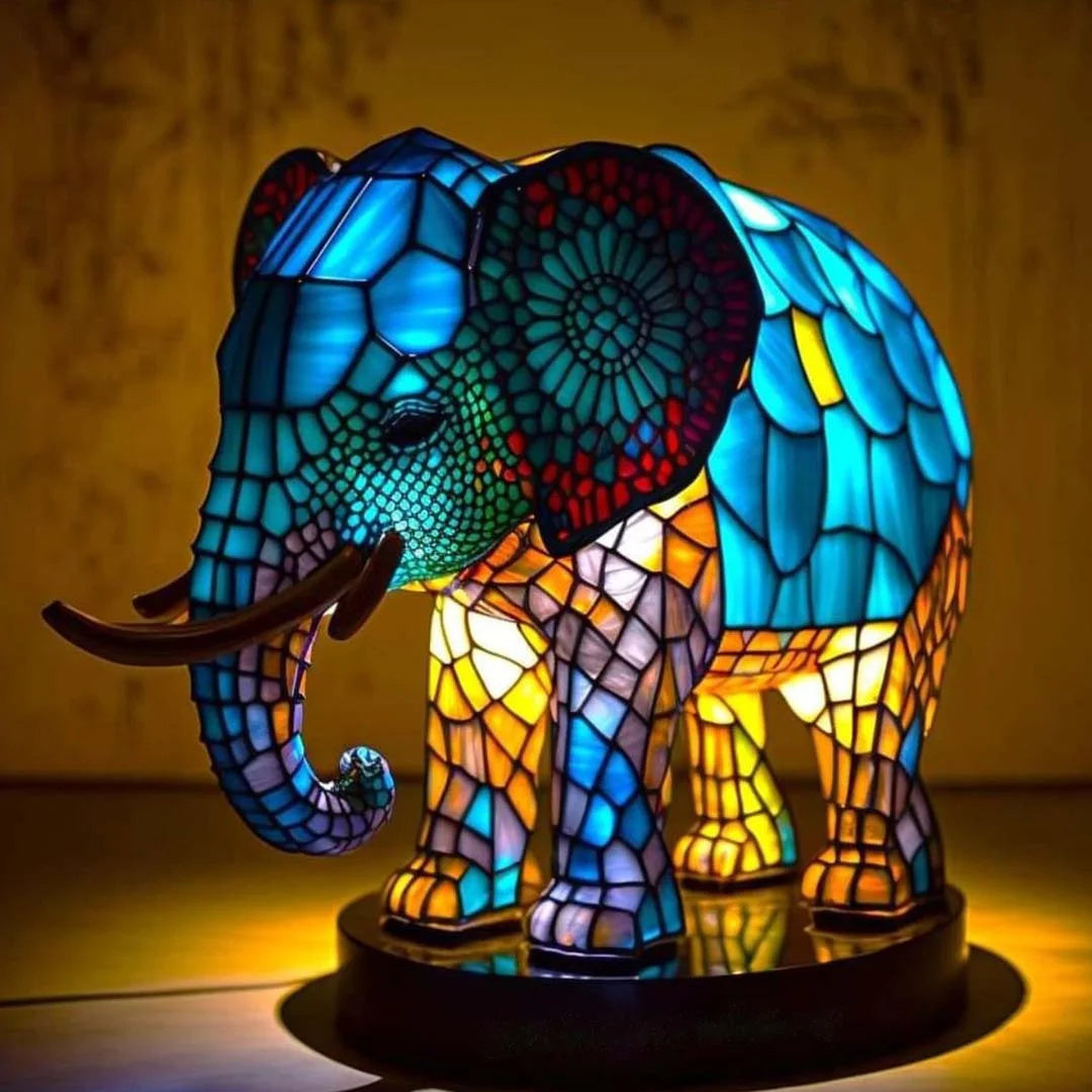 Animal Stained Glass Lamp