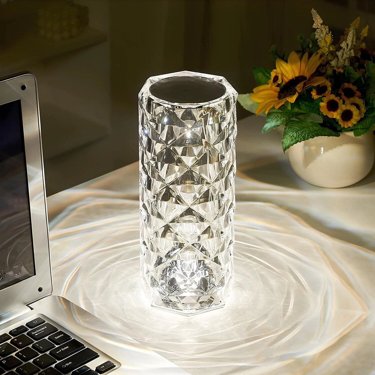 Touch-Control Crystal LED Table Lamp