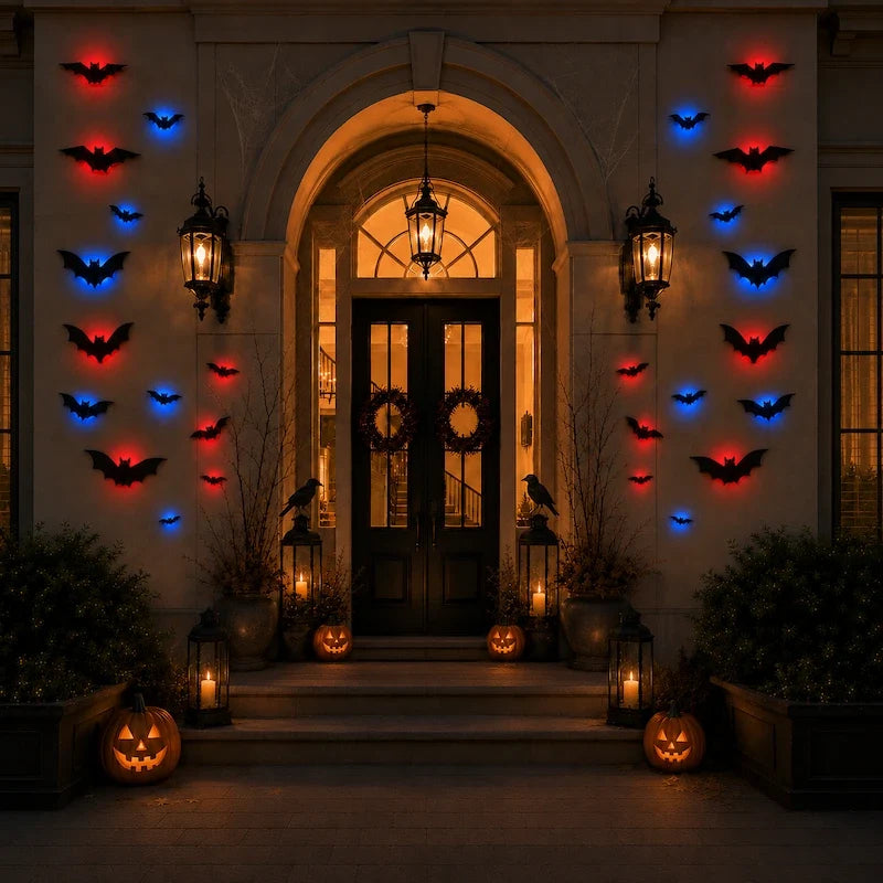 Foldable 3D Bat Swarm Wall Decor