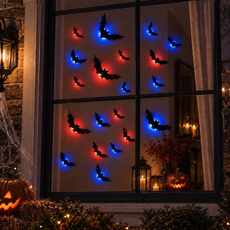 Foldable 3D Bat Swarm Wall Decor
