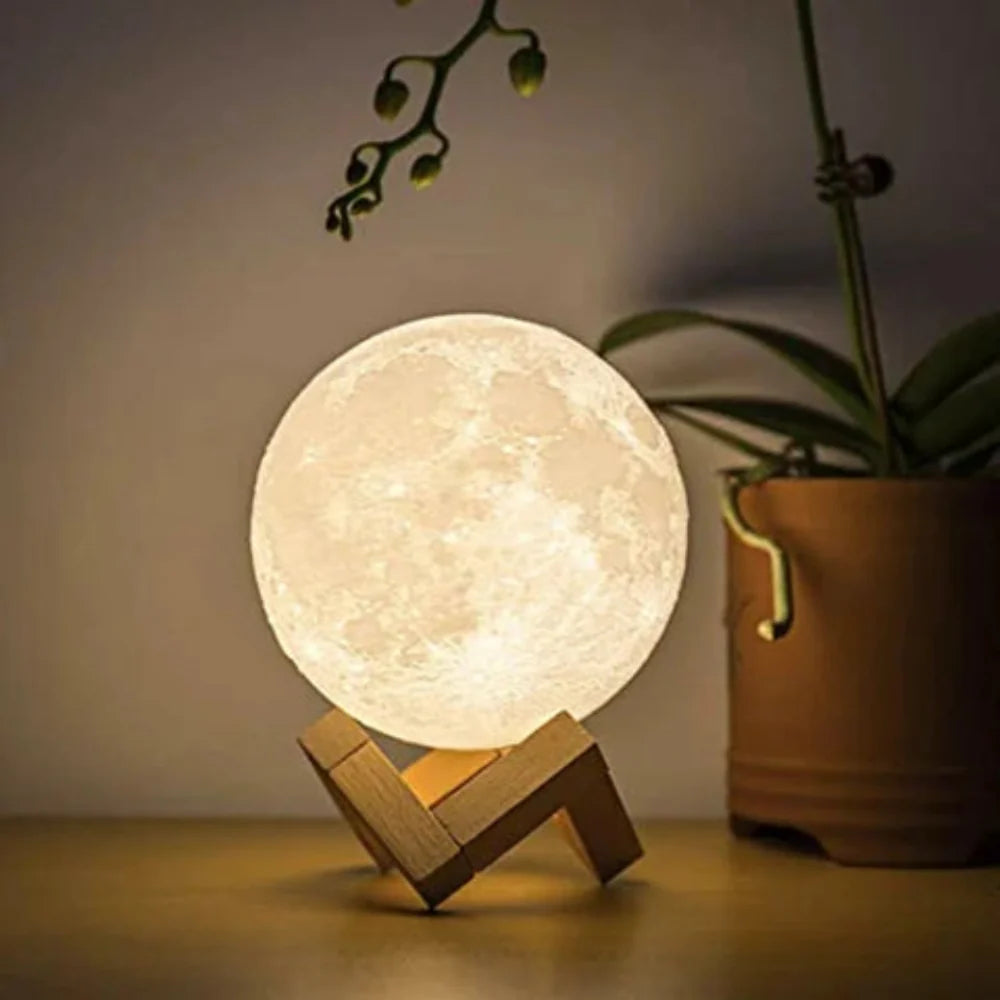 3D Touch-Control Moon Lamp