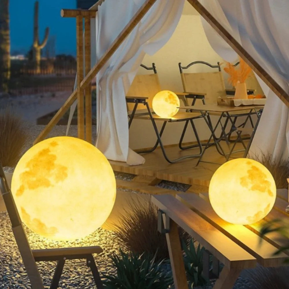 Moon Garden Solar, USB Rechargeable Light