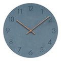 Minimalist Norwegian Silent Wall Clock, 29cm Scandinavian Wood Design
