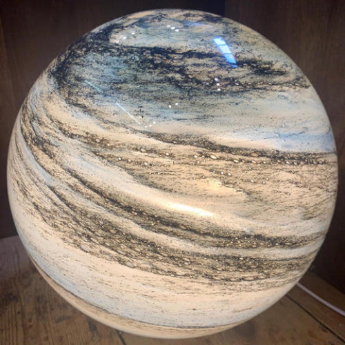 Multi Color Glass Sphere Moon Lamp