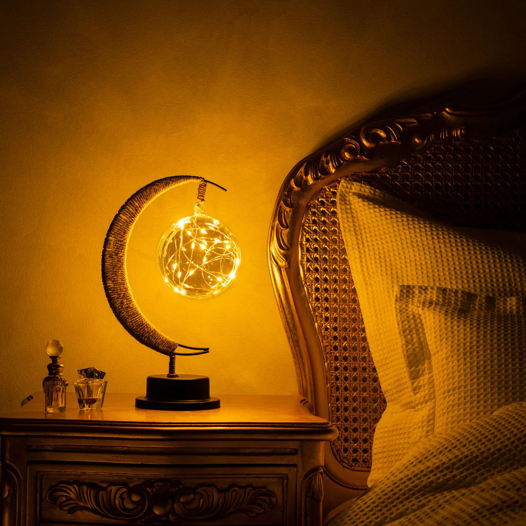 3D-Printed Lunar Moon Table Lamp