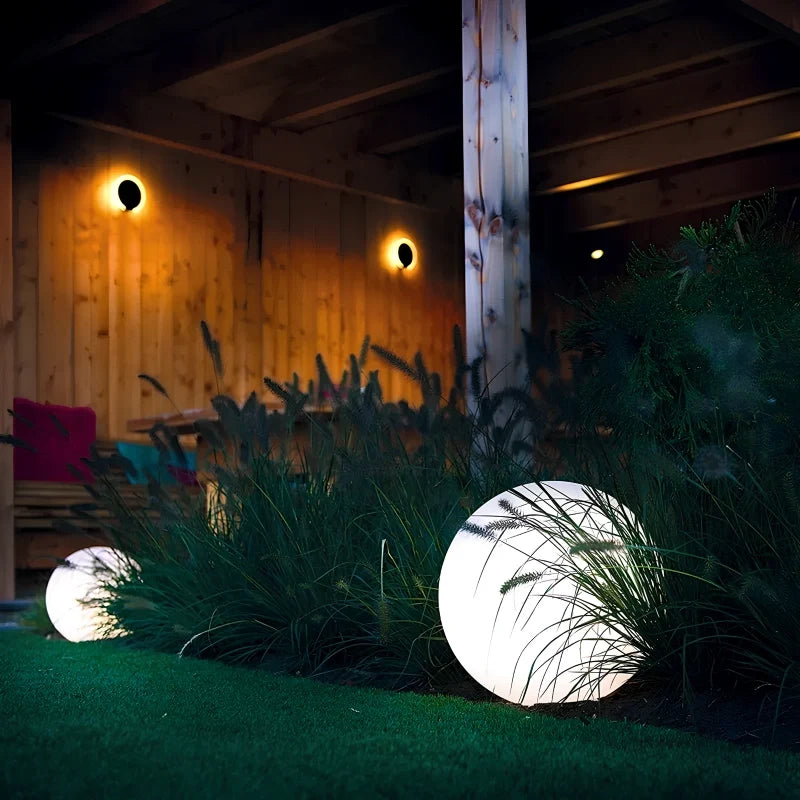 Moon Color-Changing Spherical Outdoor Garden Light