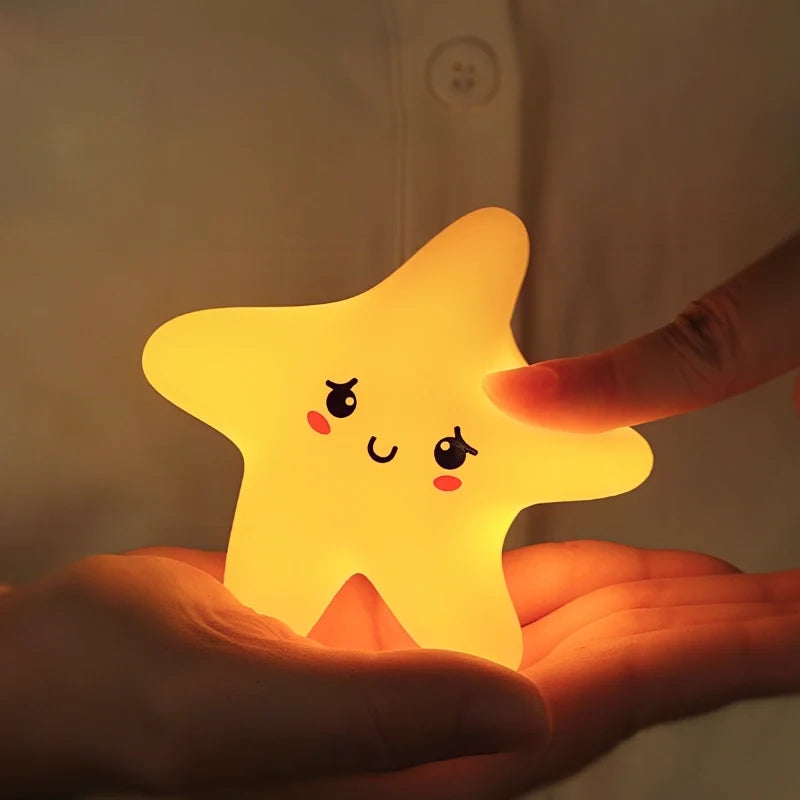 Rechargeable Moon, Star, and Cloud Night Light, Kids Room
