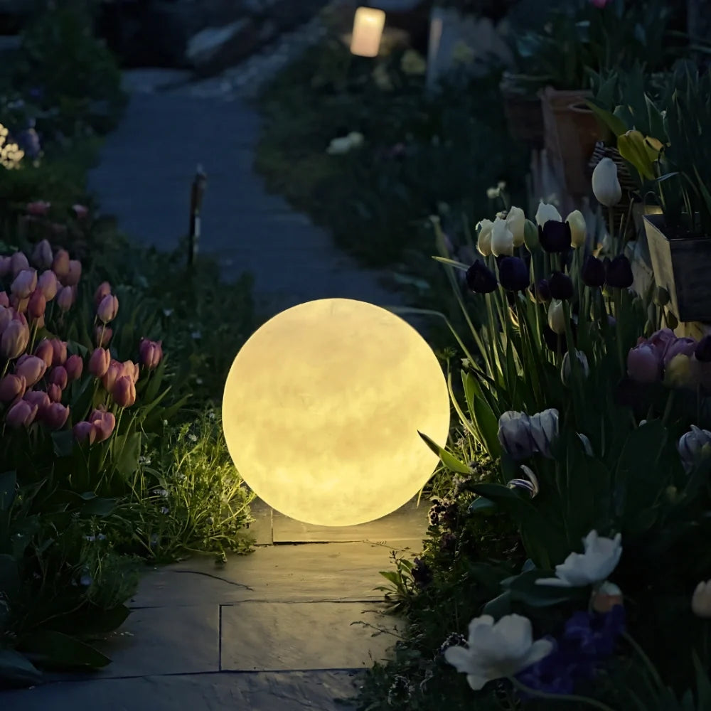 Moon Garden Solar, USB Rechargeable Light