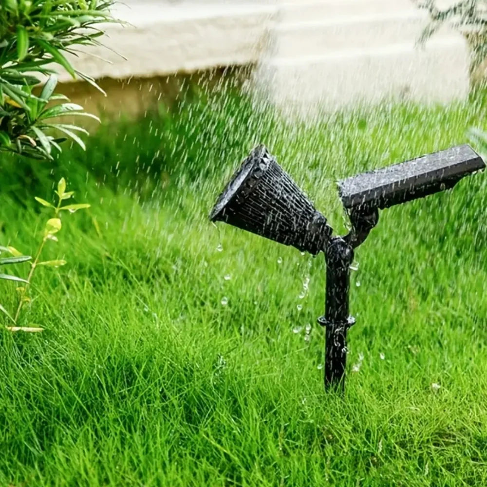 Solar-Powered Color Changing Garden Spotlight