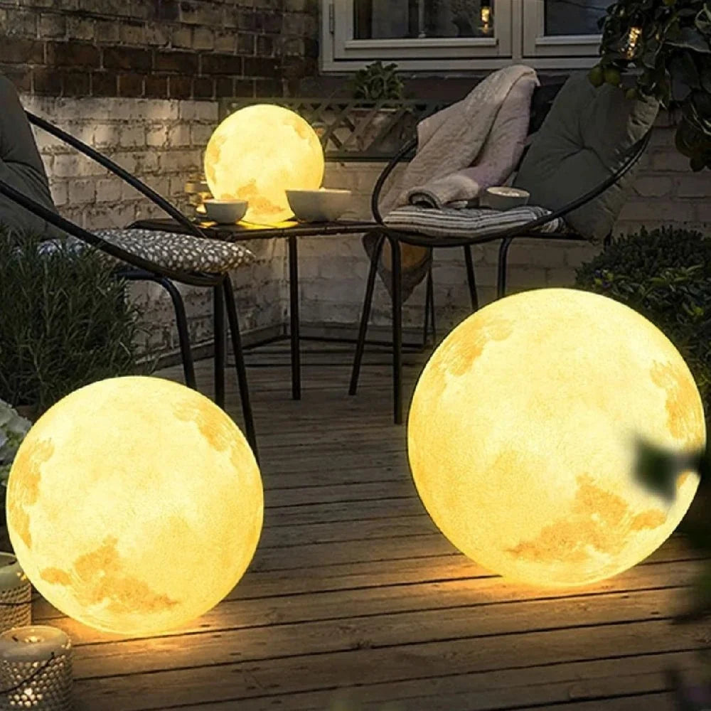 Moon Garden Solar, USB Rechargeable Light
