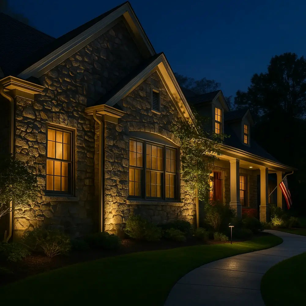 Solar-Powered Color Changing Garden Spotlight