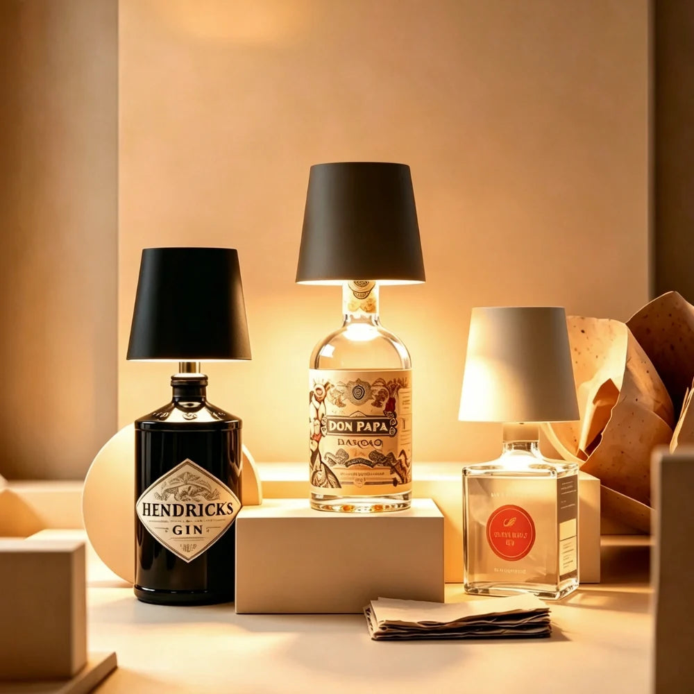 Art Rechargeable Bottle Lamp Light
