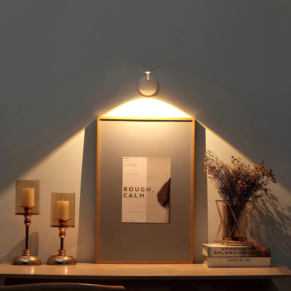 Rotating 360-Degree Motion-Sensor Spotlight