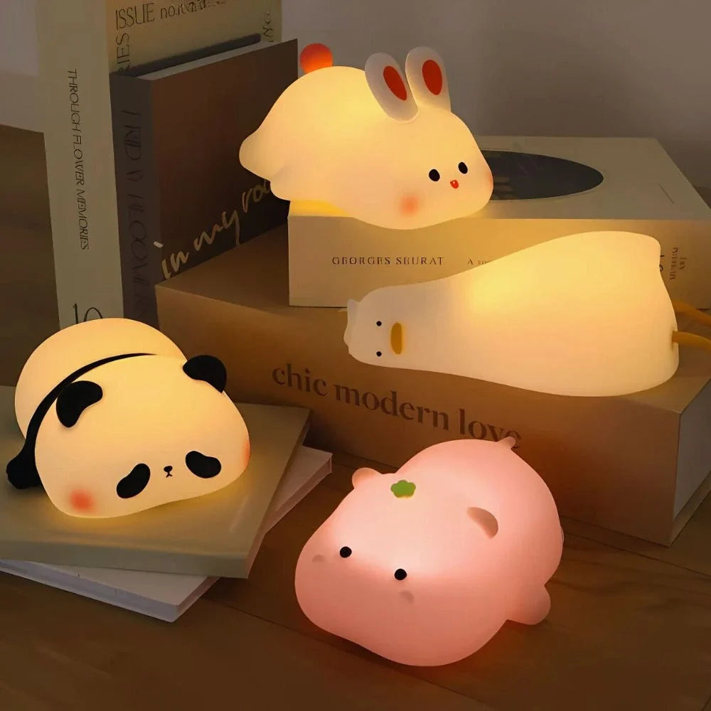 Squeezable Animal-Shaped Night Light, Kids bedroom