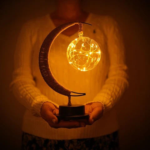 3D-Printed Lunar Moon Table Lamp