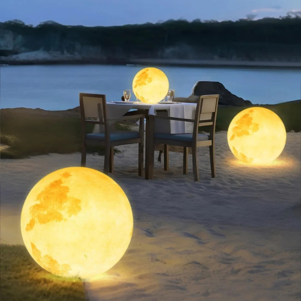 Moon Garden Solar, USB Rechargeable Light
