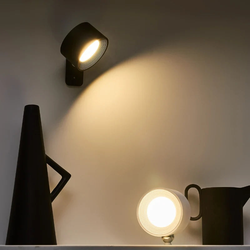 Cordless Rotating LED Wall Lamp