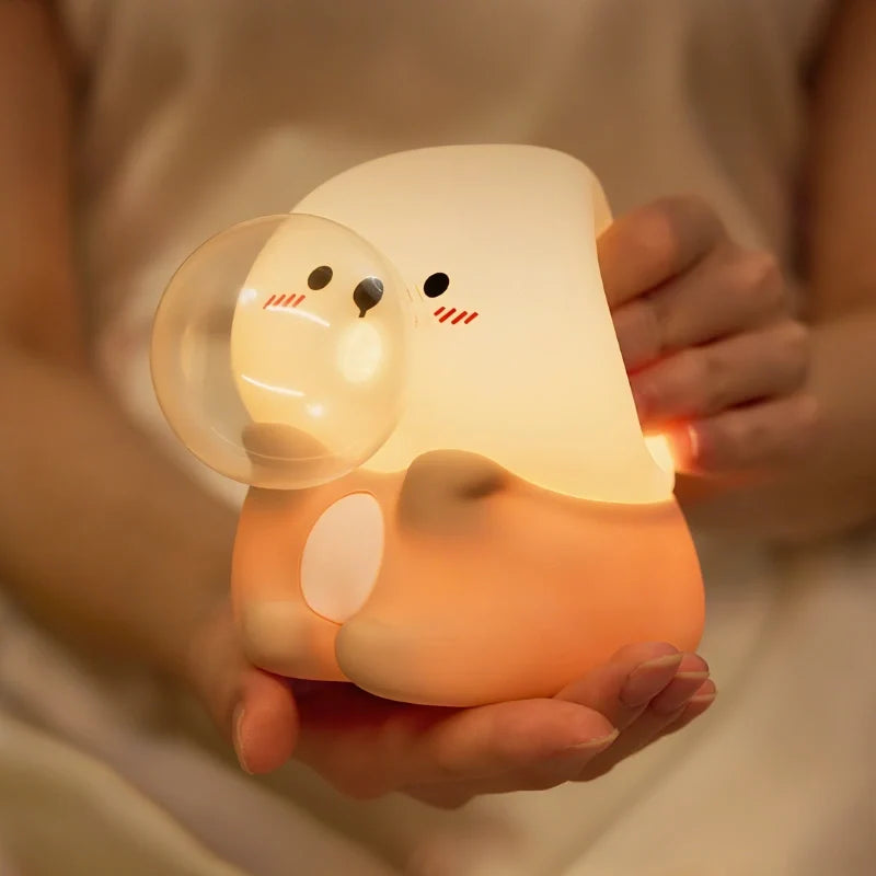 Squeezable Animal-Shaped Night Light, Kids bedroom