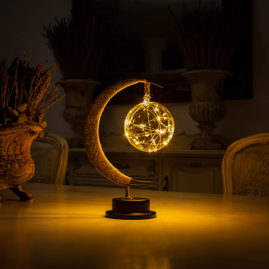 3D-Printed Lunar Moon Table Lamp