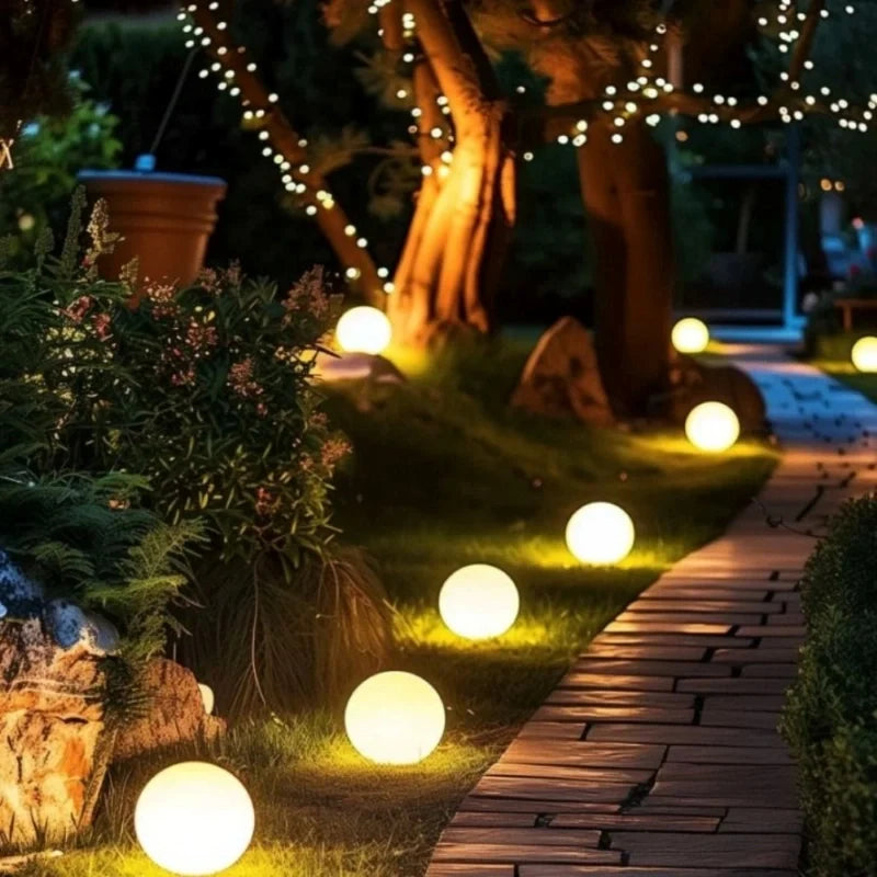 Moon Color-Changing Spherical Outdoor Garden Light