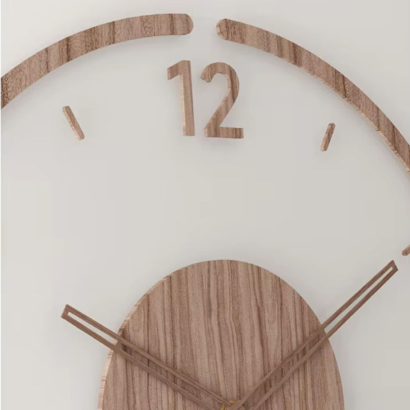 Simple and Elegant Solid Wood Wall Clock
