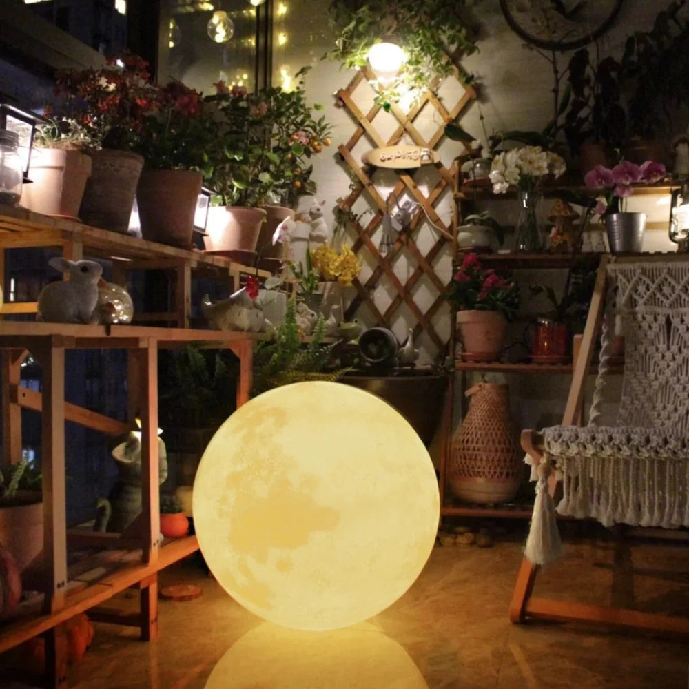 Moon Garden Solar, USB Rechargeable Light