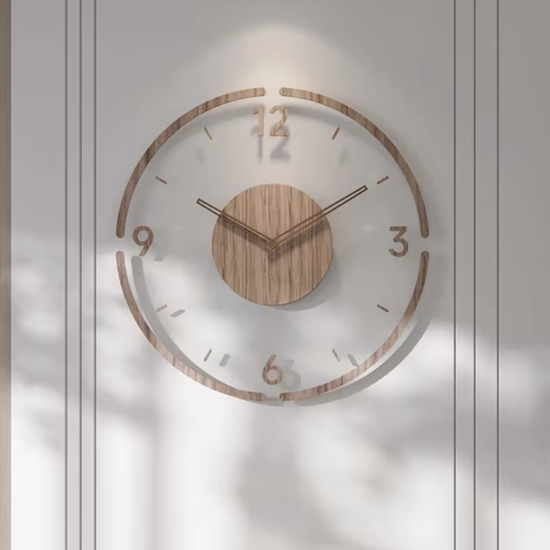 Simple and Elegant Solid Wood Wall Clock