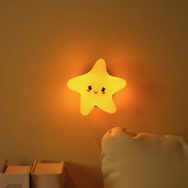 Rechargeable Moon, Star, and Cloud Night Light, Kids Room