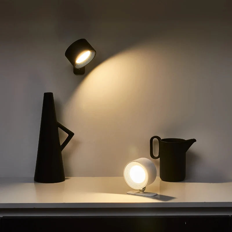 Cordless Rotating LED Wall Lamp