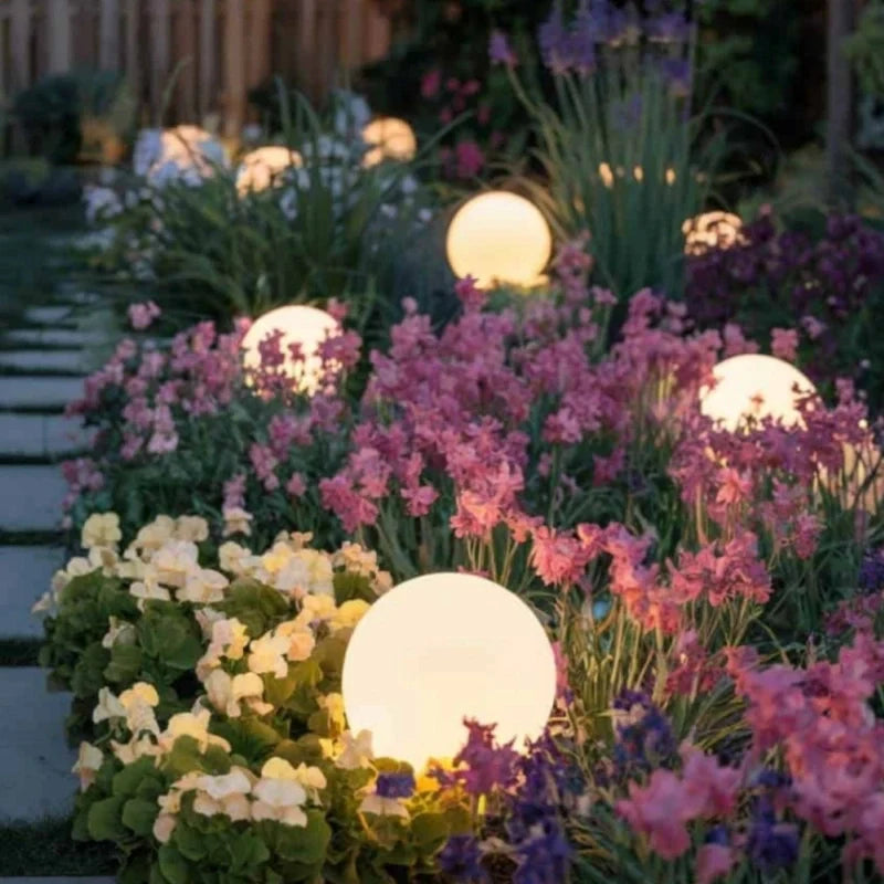 Moon Color-Changing Spherical Outdoor Garden Light