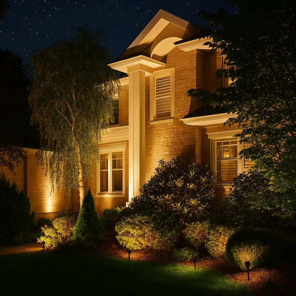 Solar-Powered Color Changing Garden Spotlight