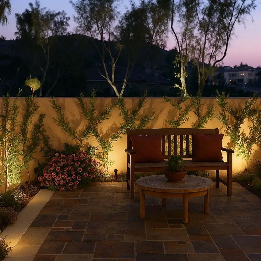Solar-Powered Color Changing Garden Spotlight