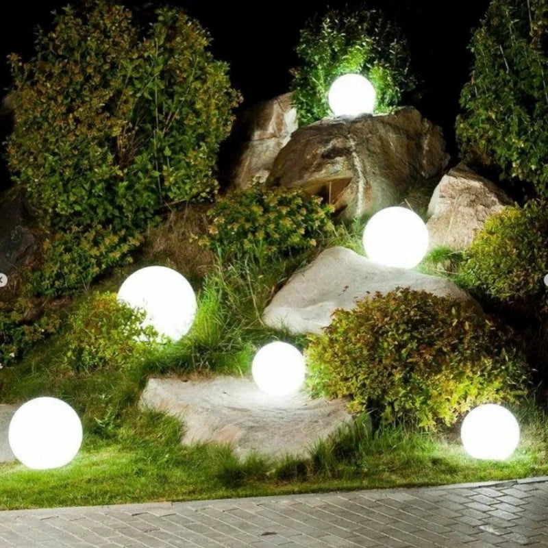 Moon Color-Changing Spherical Outdoor Garden Light