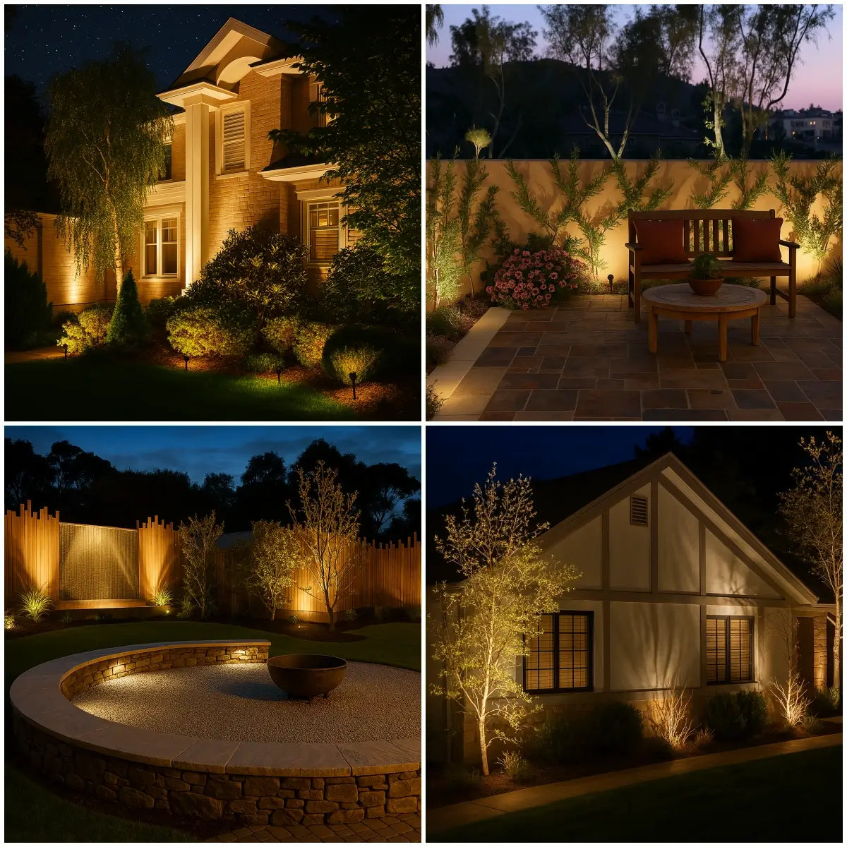 Solar-Powered Color Changing Garden Spotlight