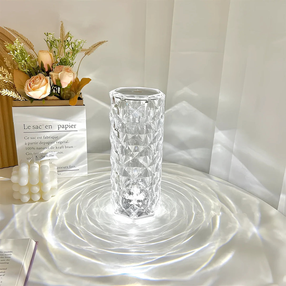 Touch-Control Crystal LED Table Lamp