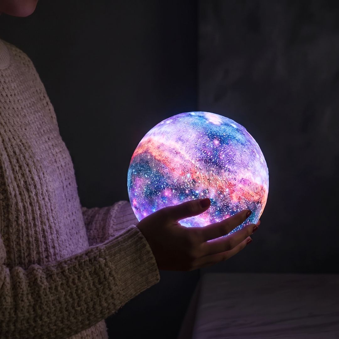 Galaxy Colorful 3d Printing Moon Lamp