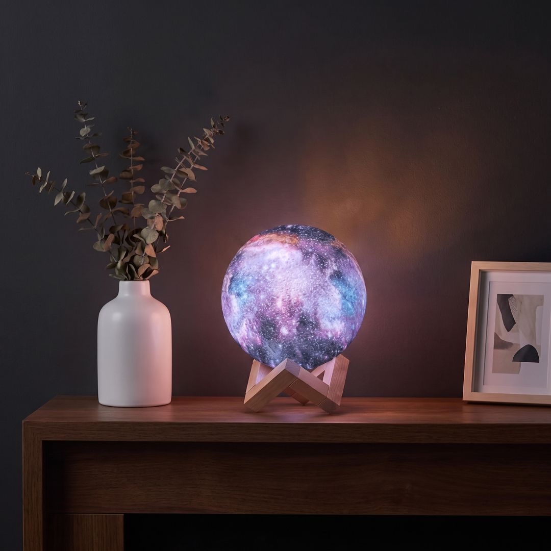 Galaxy Colorful 3d Printing Moon Lamp