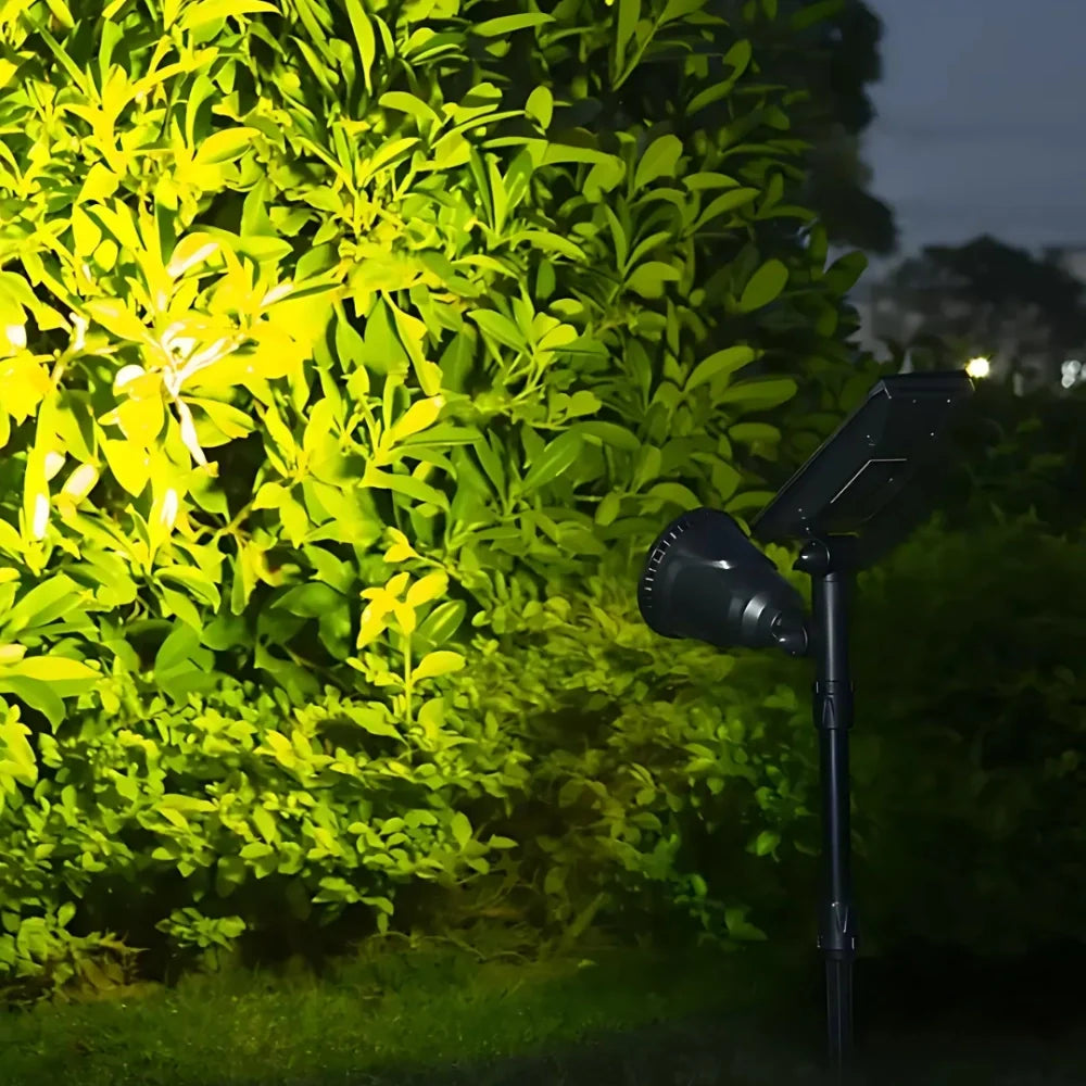 Solar-Powered Color Changing Garden Spotlight