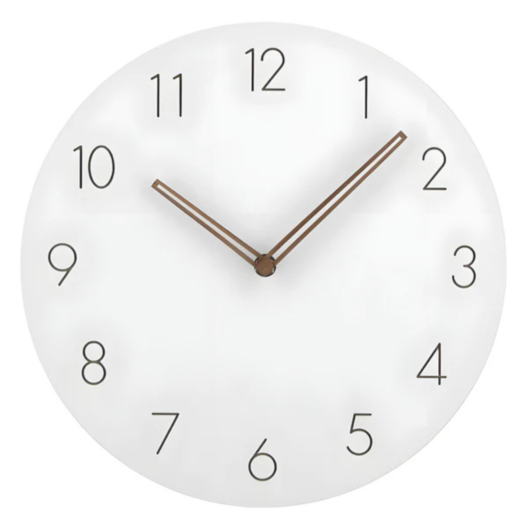 Nork Minimalist Wall Clock, Modern Wood Design