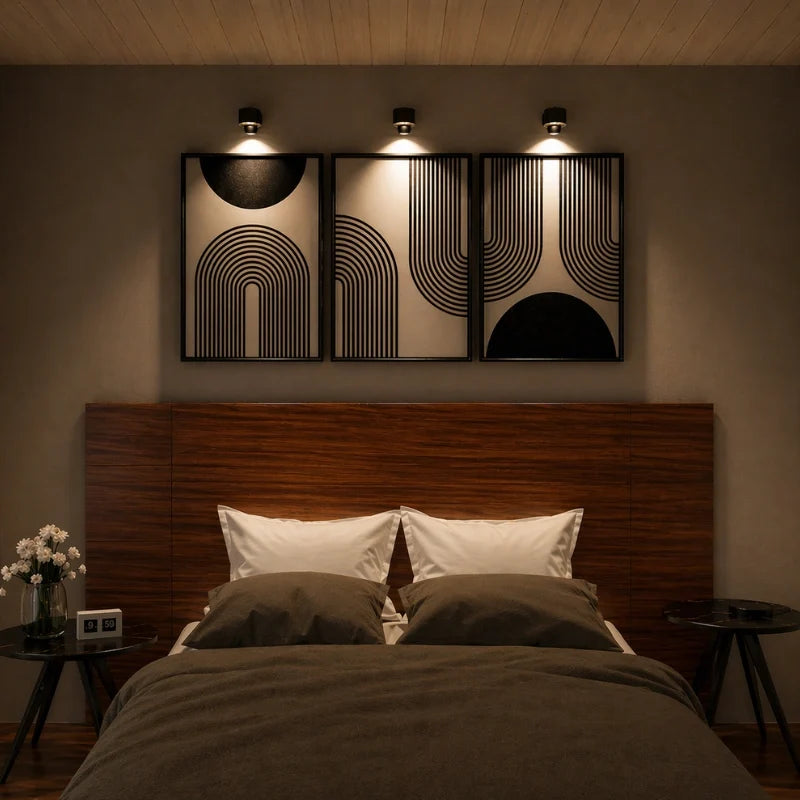 Cordless Rotating LED Wall Lamp