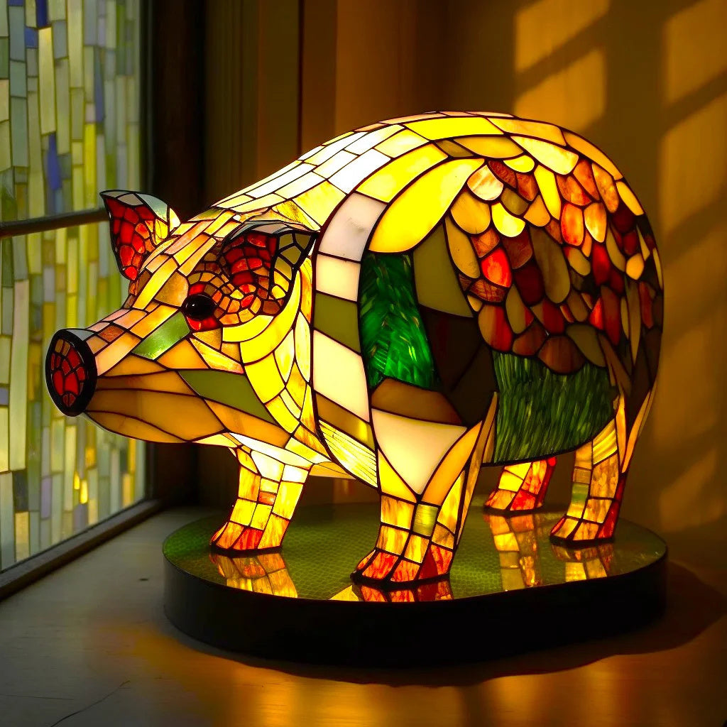 Animal Stained Glass Lamp