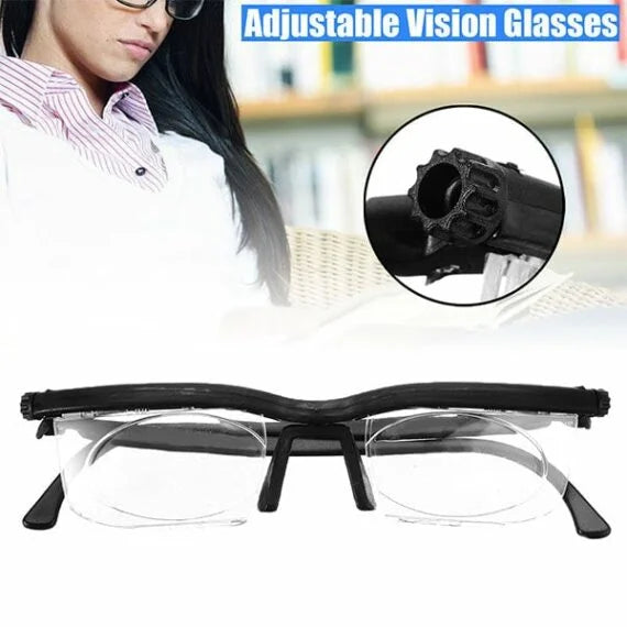 Adjustable-Focus Dial Reading Glasses