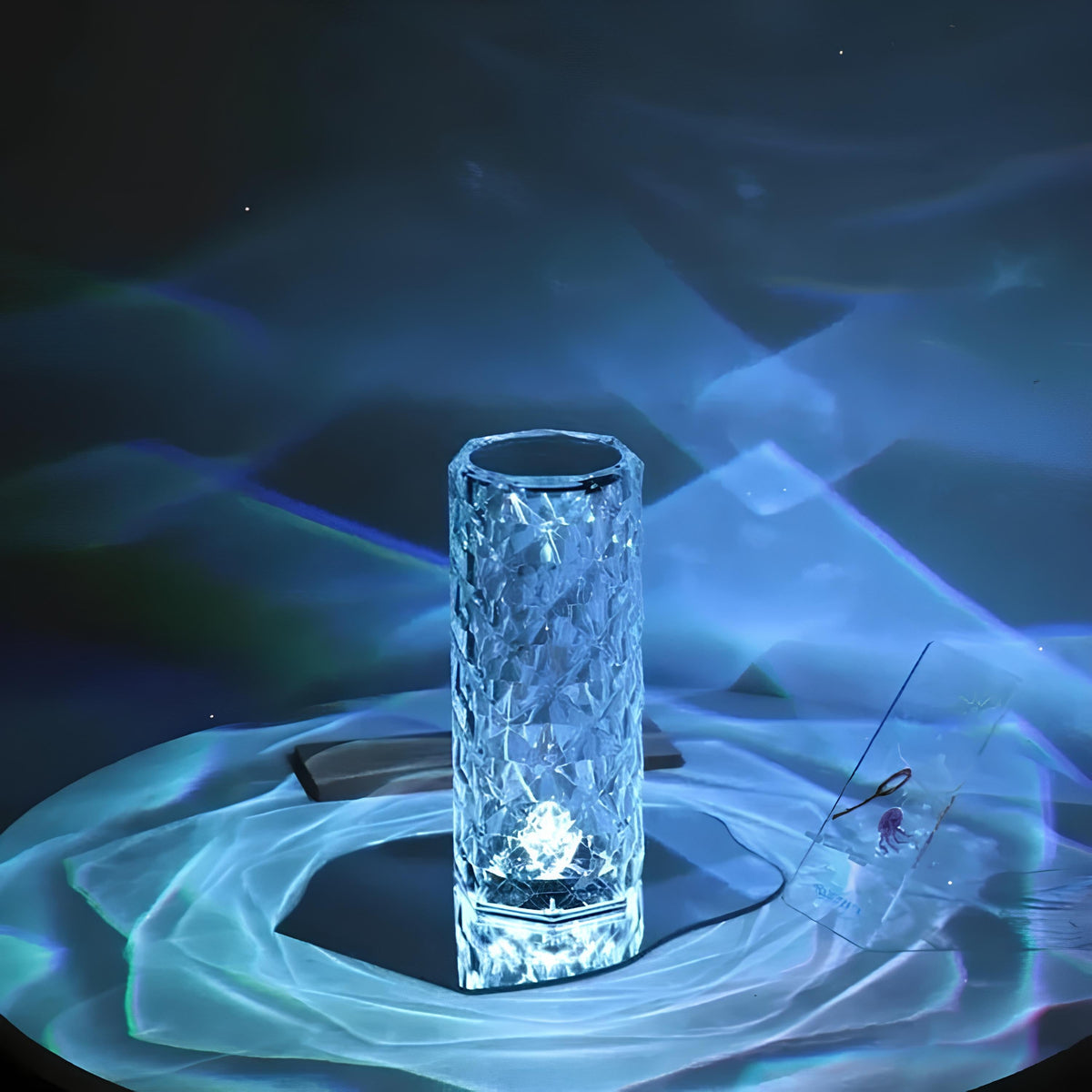 Touch-Control Crystal LED Table Lamp