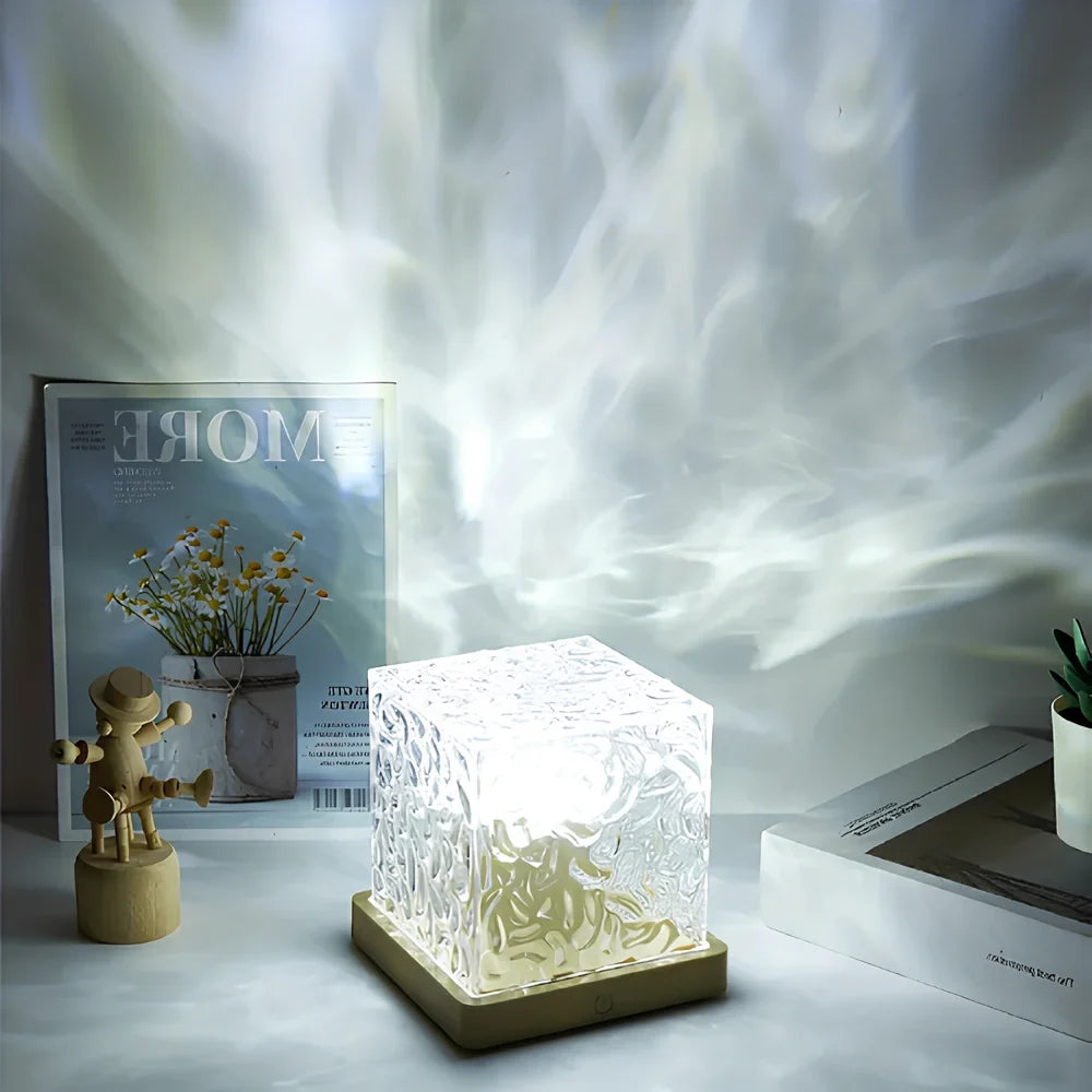 Northern Lights Prism-Effect LED Cube Lamp