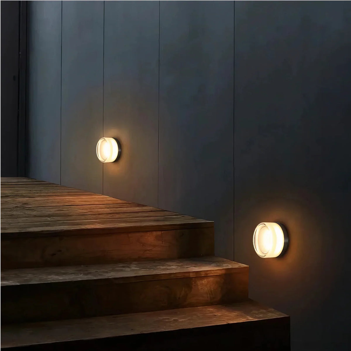 Neutral Dimmable Sculpted Shade Wall Lamp