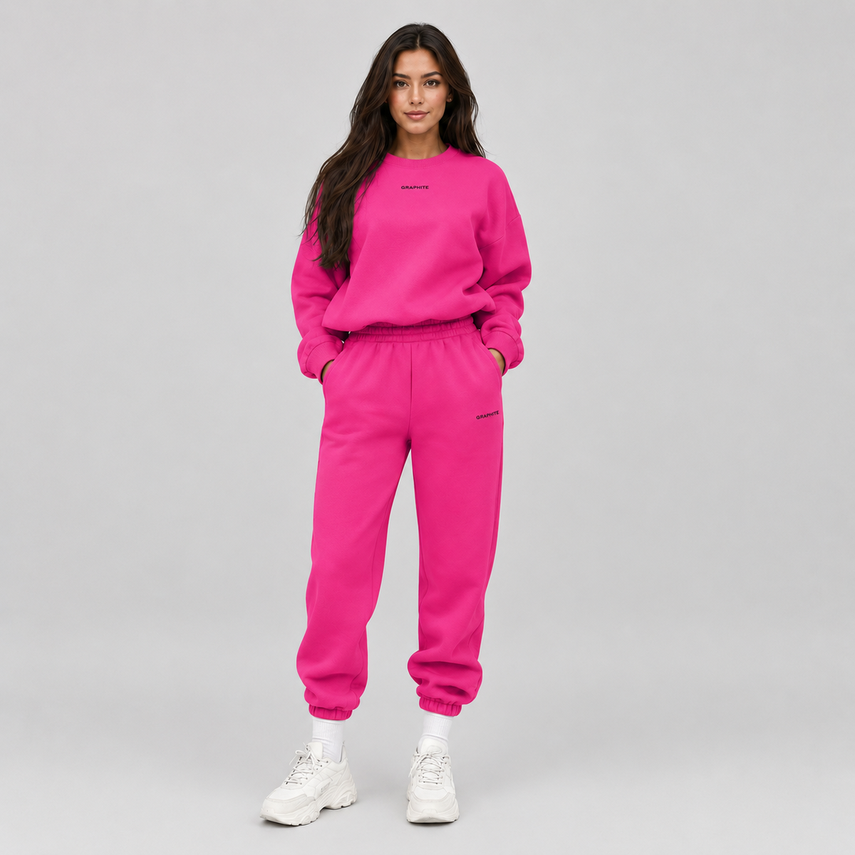 WOMEN'S DROPPED SHOULDER TRACKSUIT SET