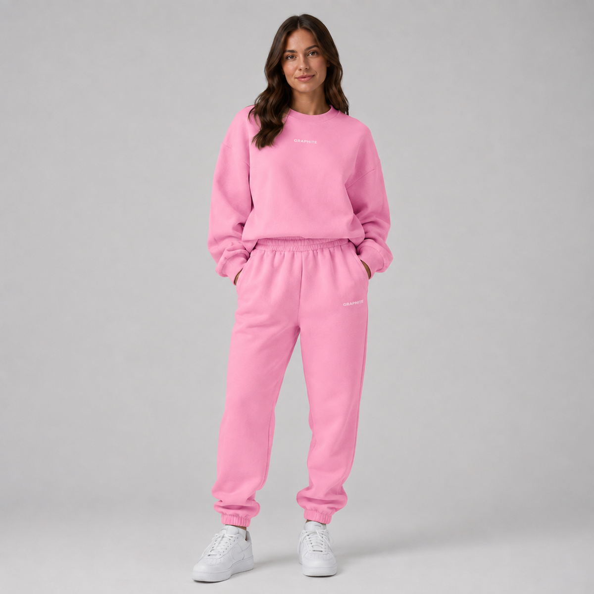 WOMEN'S DROPPED SHOULDER TRACKSUIT SET