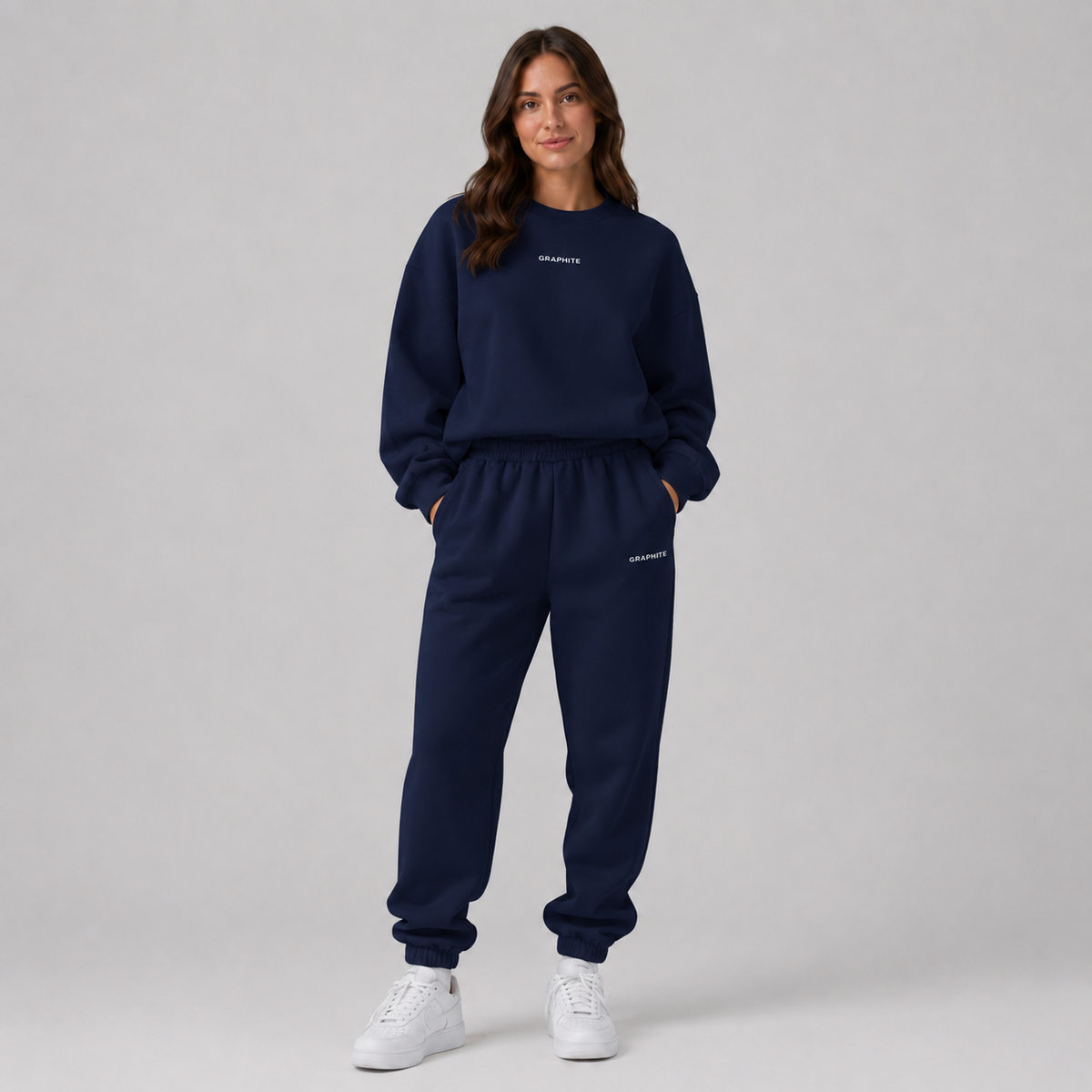 WOMEN'S DROPPED SHOULDER TRACKSUIT SET