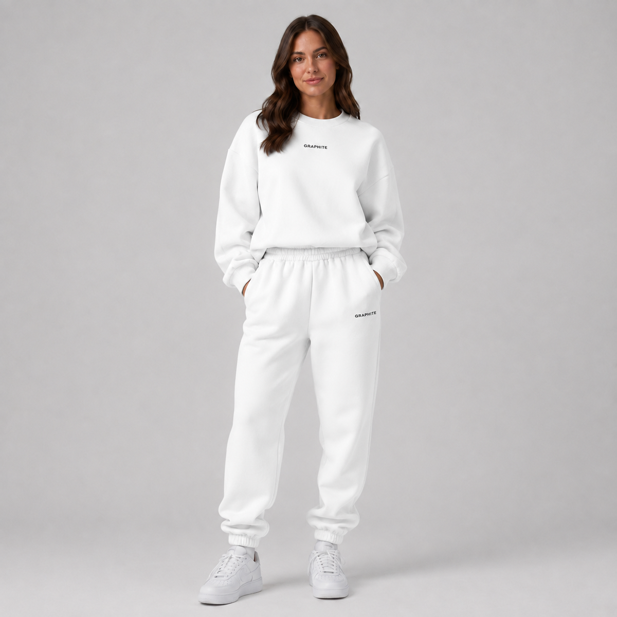 WOMEN'S DROPPED SHOULDER TRACKSUIT SET